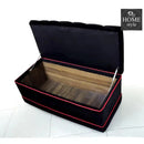 Luxury 3 Seater Velvet Ottoman Storage Box -956