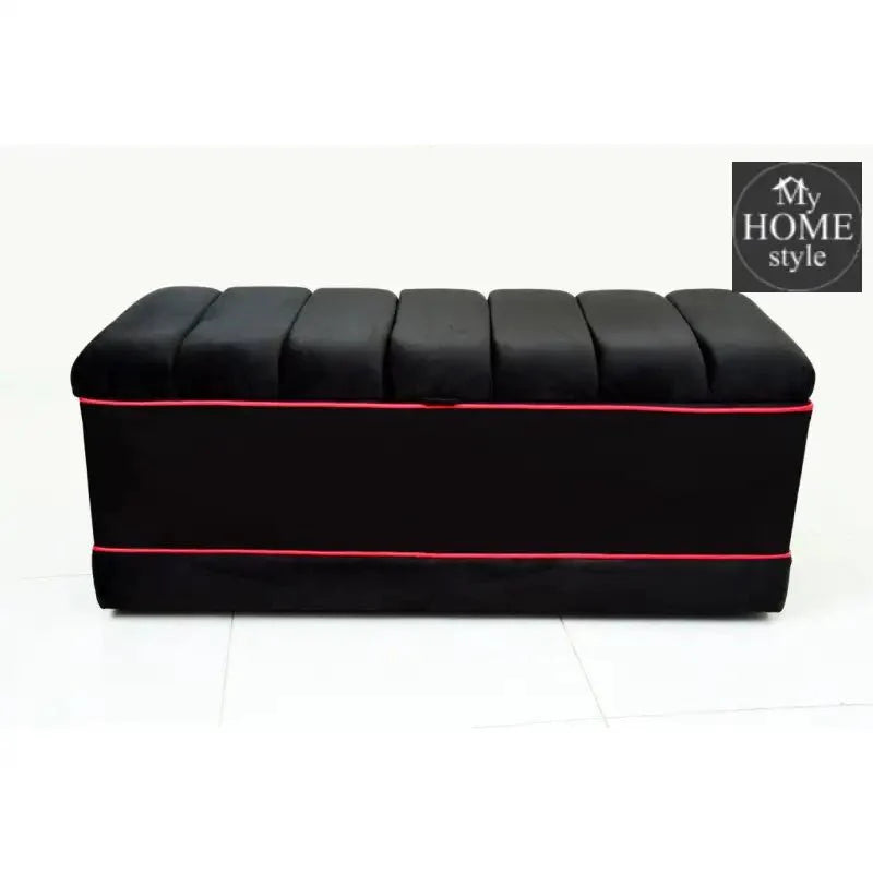 Luxury 3 Seater Velvet Ottoman Storage Box -956