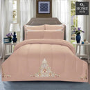 Luxury 6 PC'S Mariana Embroidered Comforter Set Beige