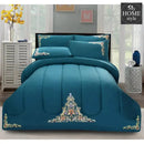 Luxury 6 PC'S Mariana Embroidered Comforter Set Teal