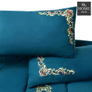Luxury 6 PC'S Mariana Embroidered Comforter Set Teal