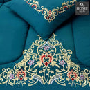 Luxury 6 PC'S Mariana Embroidered Comforter Set Teal