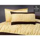 Luxury 8 pcs Frilly Cross Pleated Duvet Set