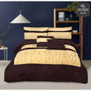 Luxury 8 pcs Frilly Cross Pleated Duvet Set