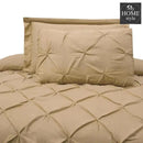 Luxury 8 pc's Sateen Pintuck Duvet set Beige