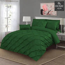 Luxury 8 pc's Sateen Pintuck Duvet set Fast Green