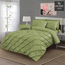 Luxury 8 pc's Sateen Pintuck Duvet set Light Green