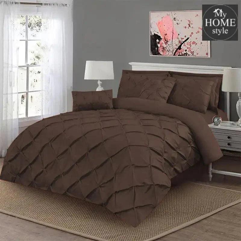 Luxury 8 pc's Sateen Pintuck Duvet set Moucha