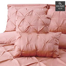 Luxury 8 pc's Sateen Pintuck Duvet set Pink
