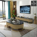 Luxury Creative Style Center Table & TV Combination Living Room Set -838