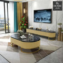Luxury Creative Style Center Table & TV Combination Living Room Set -843