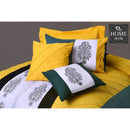 Luxury Cross Pleated Embroidered Duvet Set