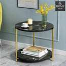 Luxury Double Layer Round Shape Coffee Table -1056