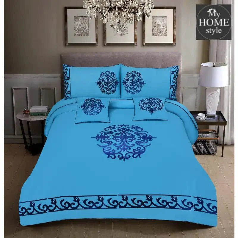 Luxury Embroidered Aplic Duvet Set 6 Pc's