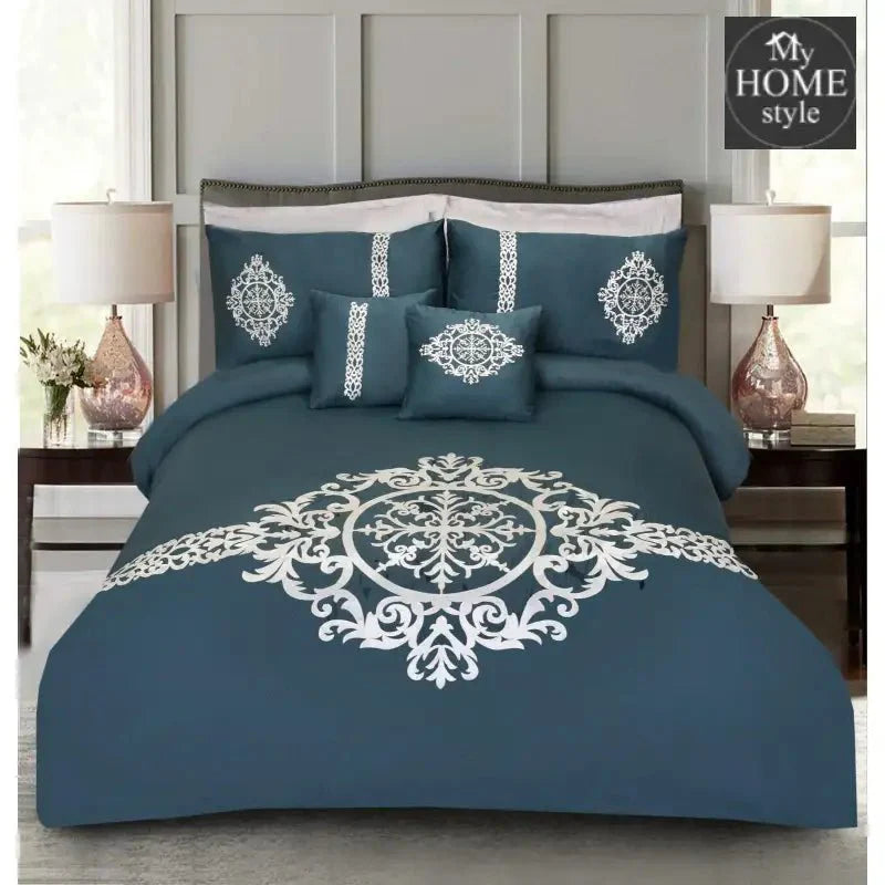 Luxury Embroidered Aplic Duvet Set 8 Pc's