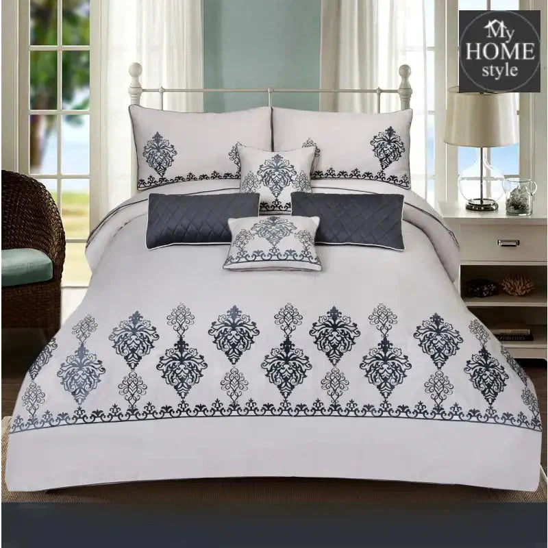 Luxury Embroidered Aplic Duvet Set 8 Pc's