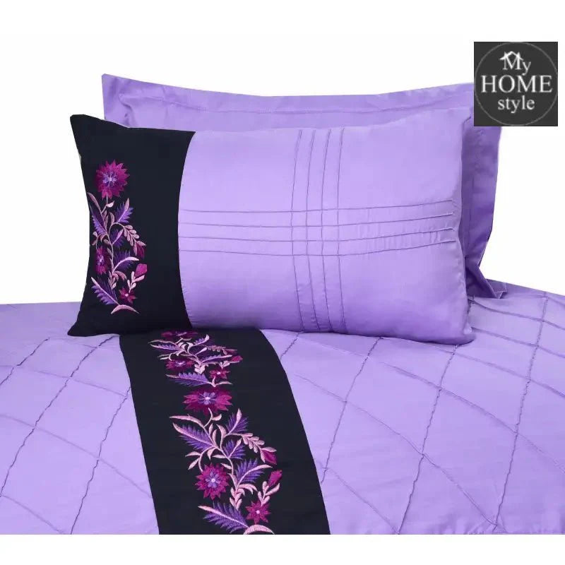 Luxury Embroidered Pinch Pleated Duvet Set 8 Pc's