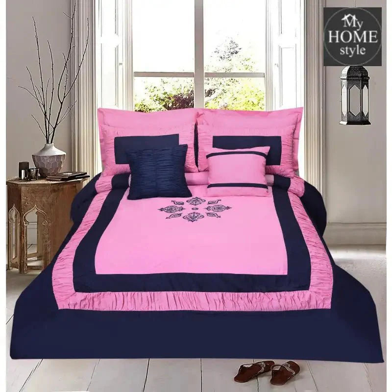 Luxury Embroidered Splended Ruflled Duvet Set 8 Pc's
