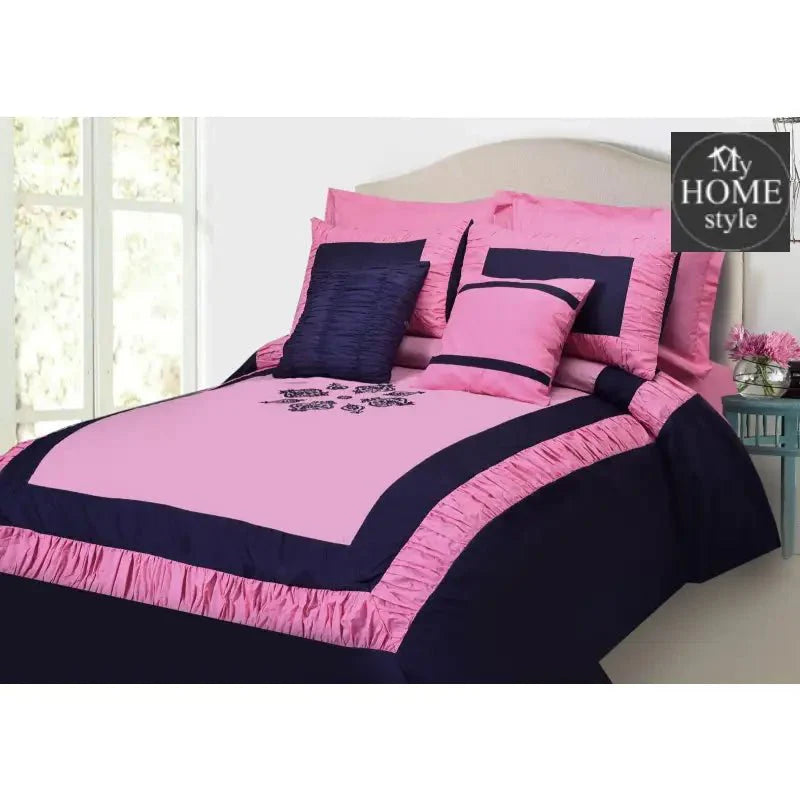 Luxury Embroidered Splended Ruflled Duvet Set 8 Pc's