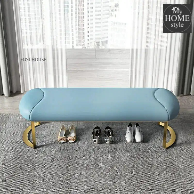 Luxury Nordic 3 Seater Stool With Light Steel Stand -1216