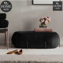 Luxury Ottoman Stool With Steel Legs -1025