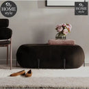 Luxury Ottoman Stool With Steel Legs -1026