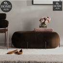 Luxury Ottoman Stool With Steel Legs -1028