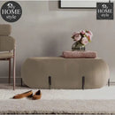 Luxury Ottoman Stool With Steel Legs -1029