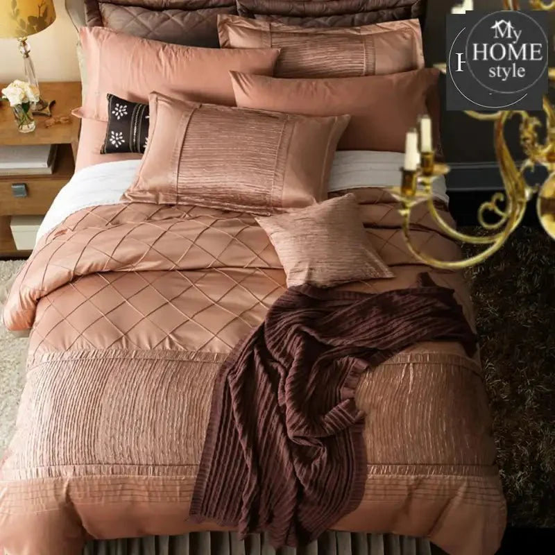 Luxury Pleated Embellished Bridal Set