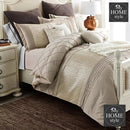 Luxury Pleated Embellished Bridal Set