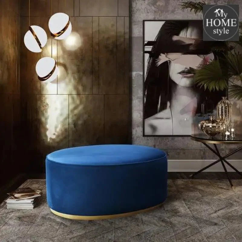 Luxury Scarlett Oval Ottoman Stool-1225
