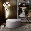 Luxury Scarlett Oval Ottoman Stool-1225