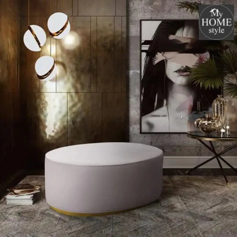 Luxury Scarlett Oval Ottoman Stool-1225