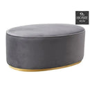 Luxury Scarlett Oval Ottoman Stool-1225