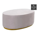 Luxury Scarlett Oval Ottoman Stool-1225