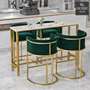Luxury Space Saver Dining Table & Chairs 5 Pcs - 1169