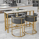 Luxury Space Saver Dining Table & Chairs 5 Pcs - 1169