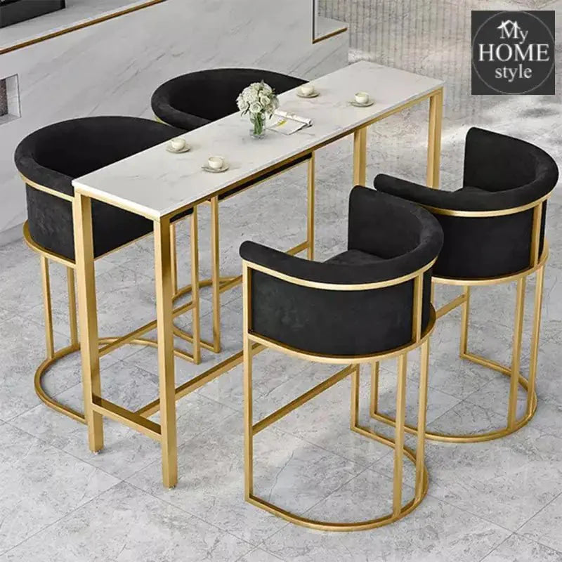 Luxury Space Saver Dining Table & Chairs 5 Pcs - 1169