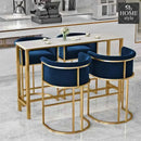Luxury Space Saver Dining Table & Chairs 5 Pcs - 1169