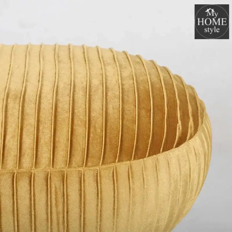 Luxury Three Seater Velvet Stool With Steel Legs - 1261