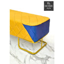 Luxury Velvet Wooden stool 3 Seater With Steel Stand -1256