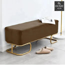 Luxury Wooden stool 3 Seater With Steel Stand -325