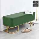 Luxury Wooden stool 3 Seater With Steel Stand -335