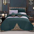 Mariana Centered Embroidered Motif Duvet Cover Set Zink