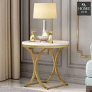 Modern Luxurious Round White Stone Side Table -852