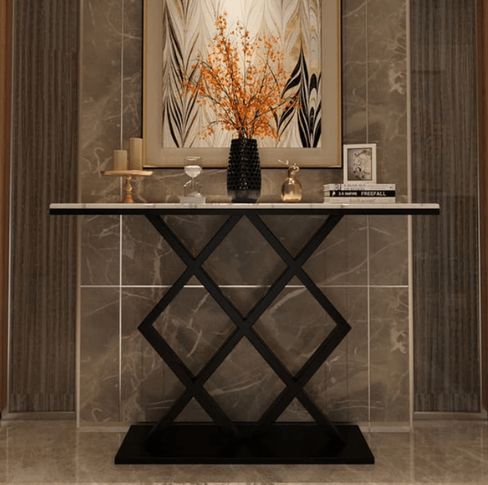 Modern Luxury Criss-Cross Console Table  - 1399