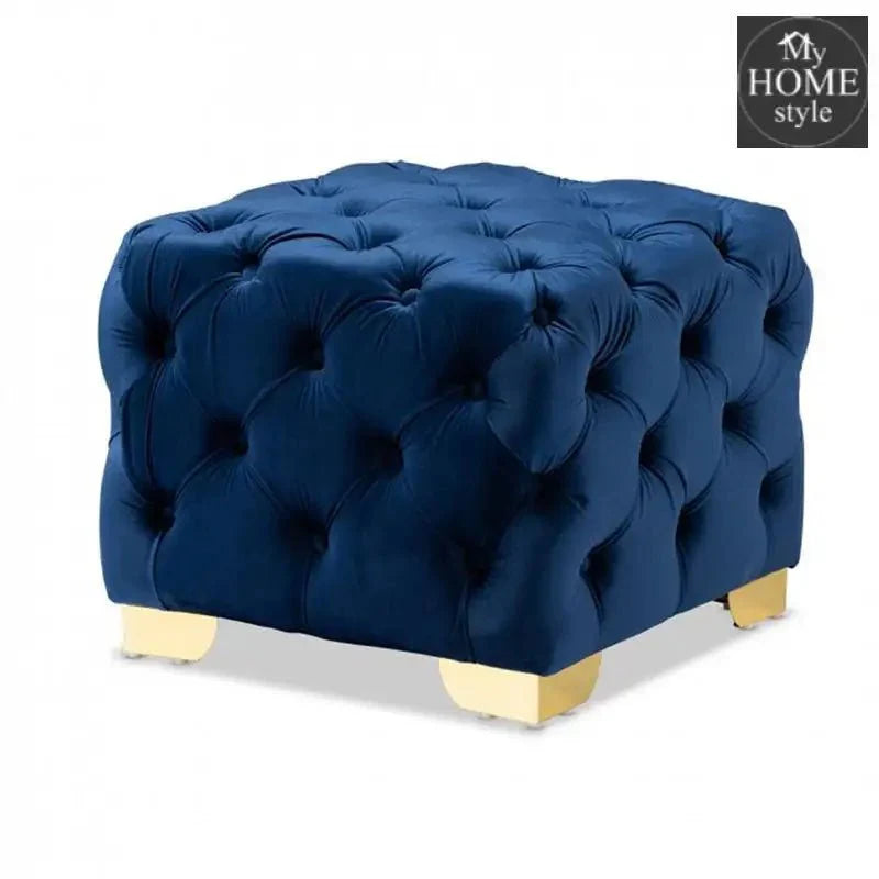 Modern Square Shape Fabric Tufted Foot Stool Ottoman -1227