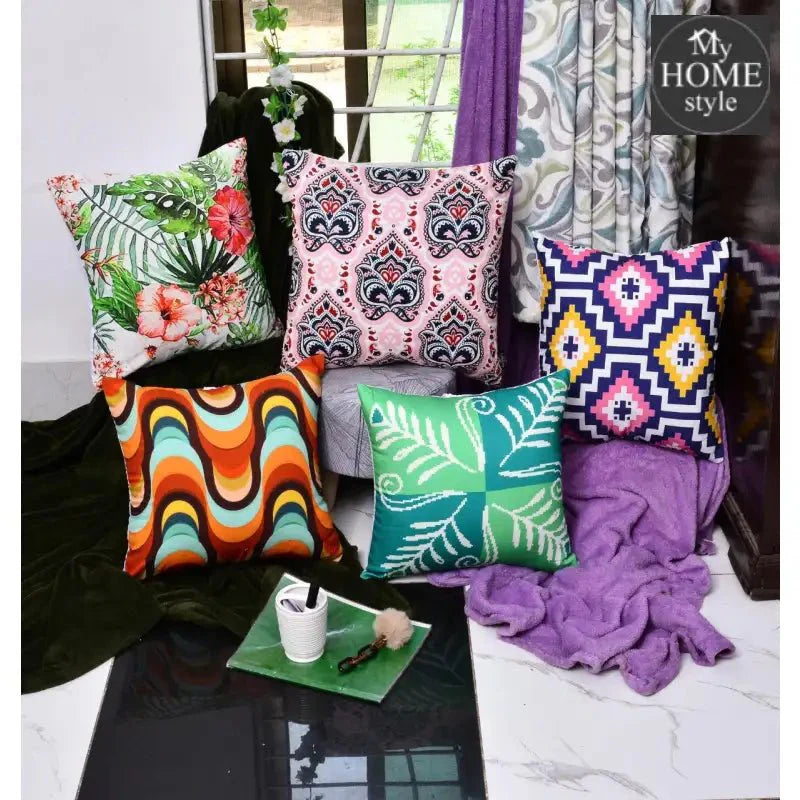 Pack of 5 Duck Digital Printed Cushion covers