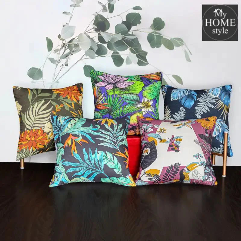 Pack of 5 Duck Digital Printed Cushion covers