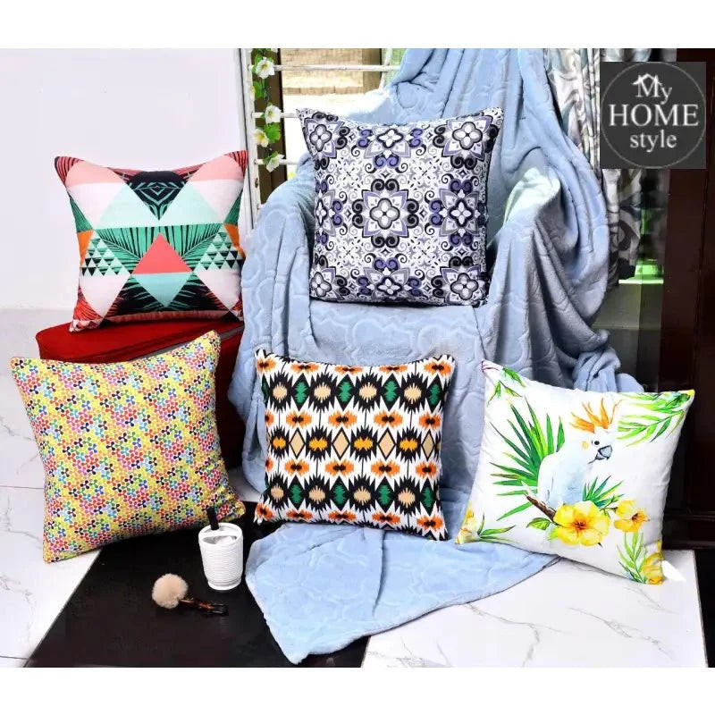 Pack of 5 Duck Digital Printed Cushion covers